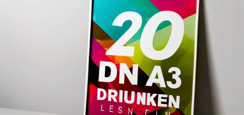 20DIN A3 Flyer Drucken lassen